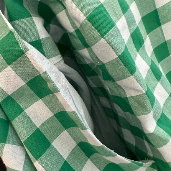 Kate Spade Maxi Green Gingham Dress - Picture 9 of 12